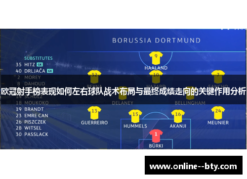 欧冠射手榜表现如何左右球队战术布局与最终成绩走向的关键作用分析